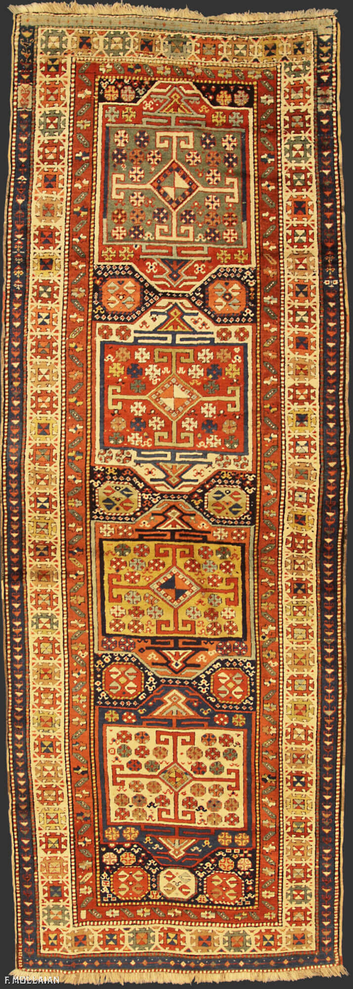 Teppich Spur Kaukasischer Antiker Shirvan n°:51636092